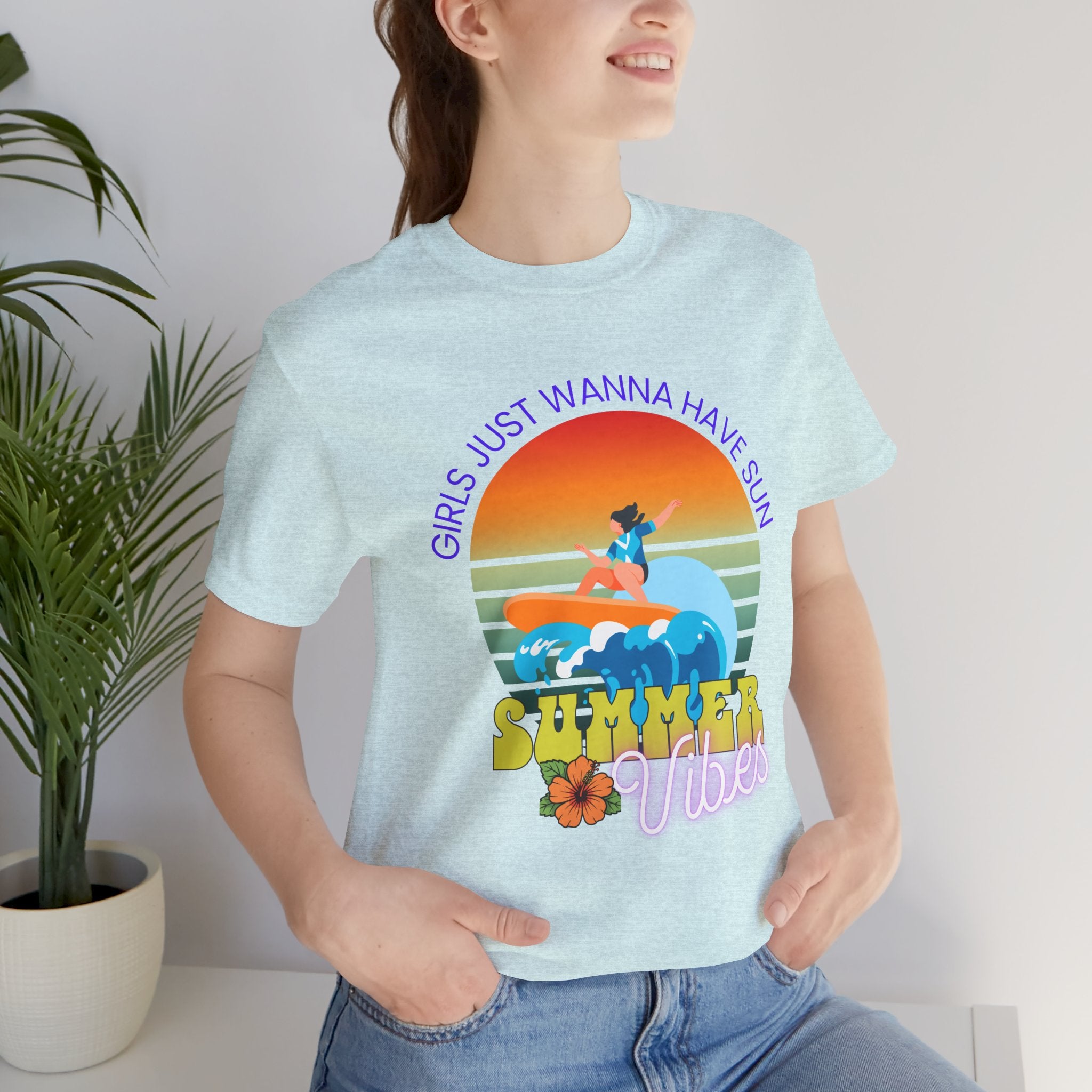 Girls Just Wanna Have Sun T-Shirt — Beachy Summer Graphic Tee