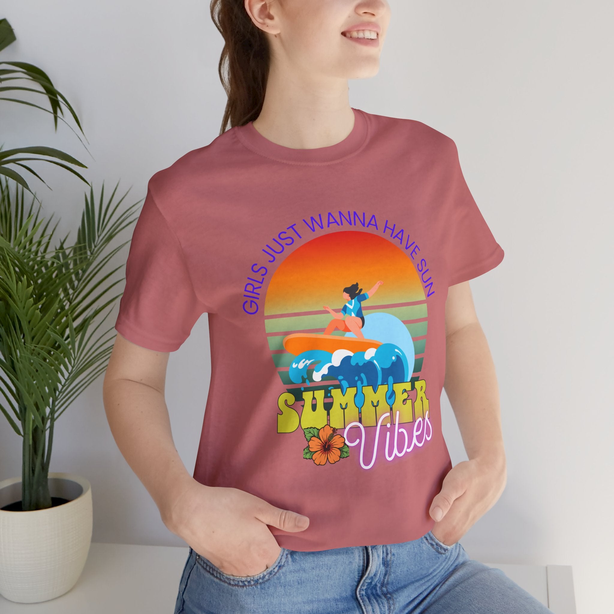 Girls Just Wanna Have Sun T-Shirt — Beachy Summer Graphic Tee