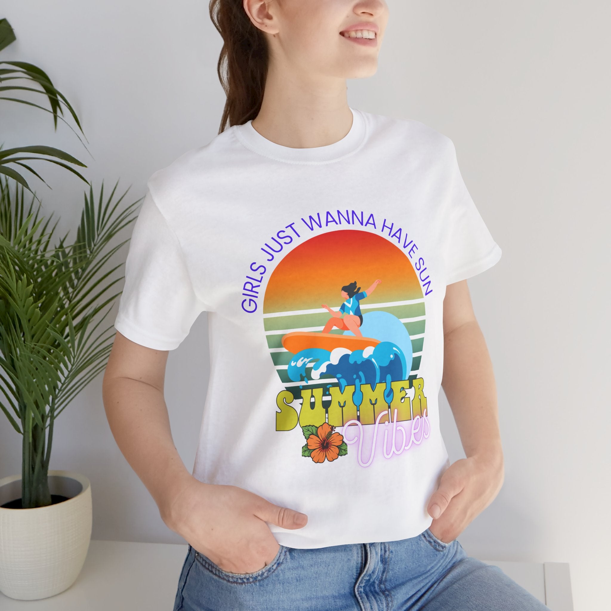 Girls Just Wanna Have Sun T-Shirt — Beachy Summer Graphic Tee