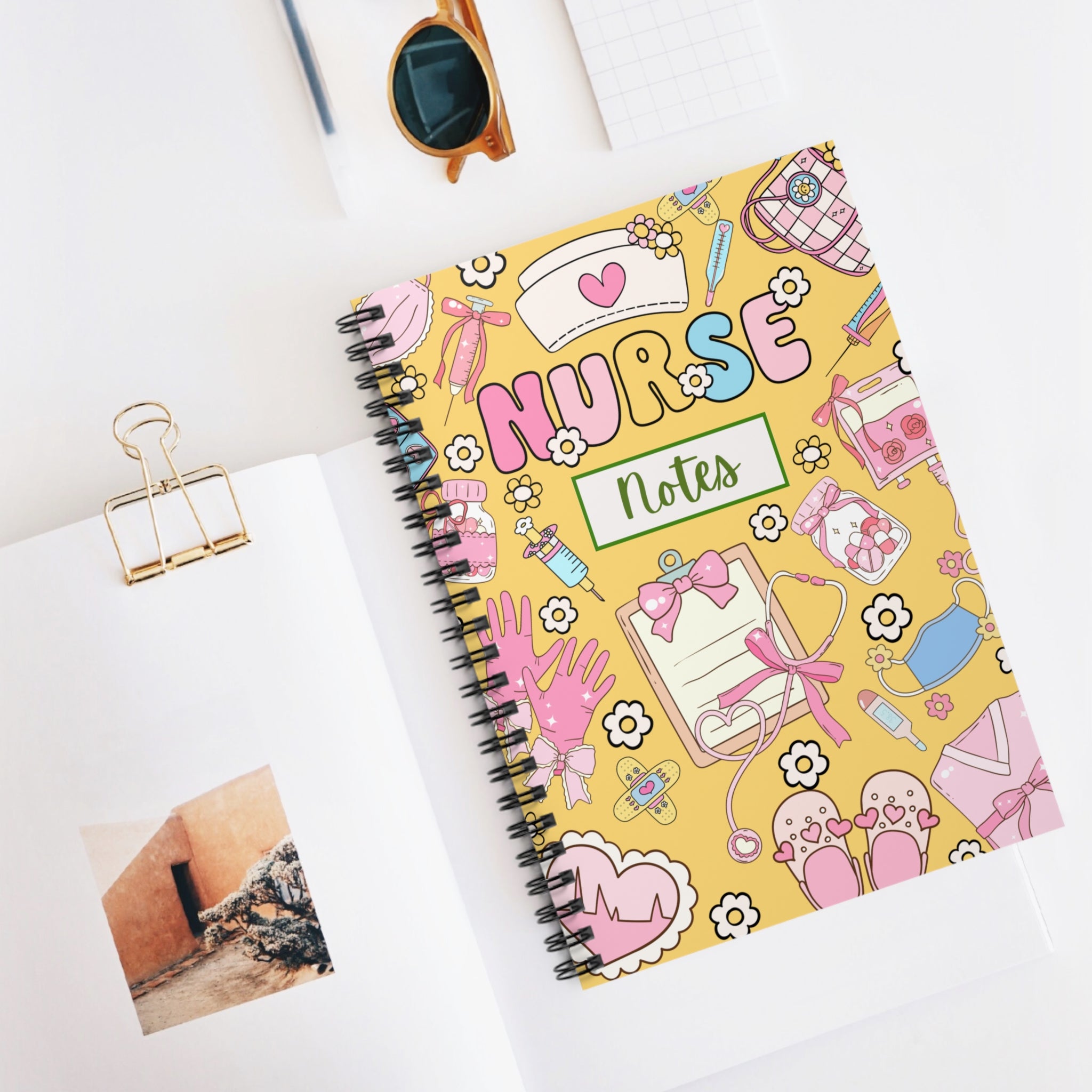 Copy of Nurse Orange Spiral Notebook — Ruled Journal for Nurses