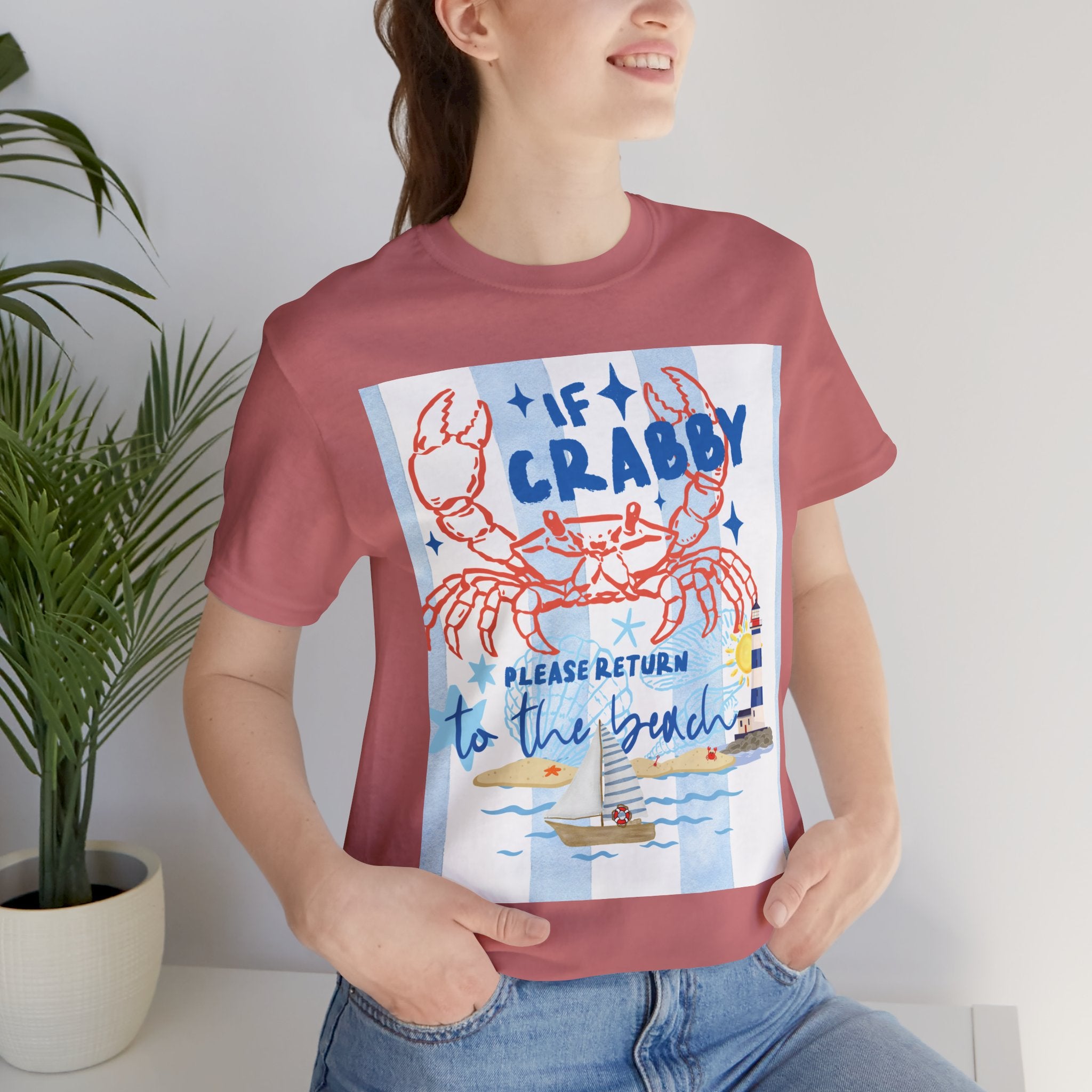 If Crabby Please Return to the Beach T-Shirt