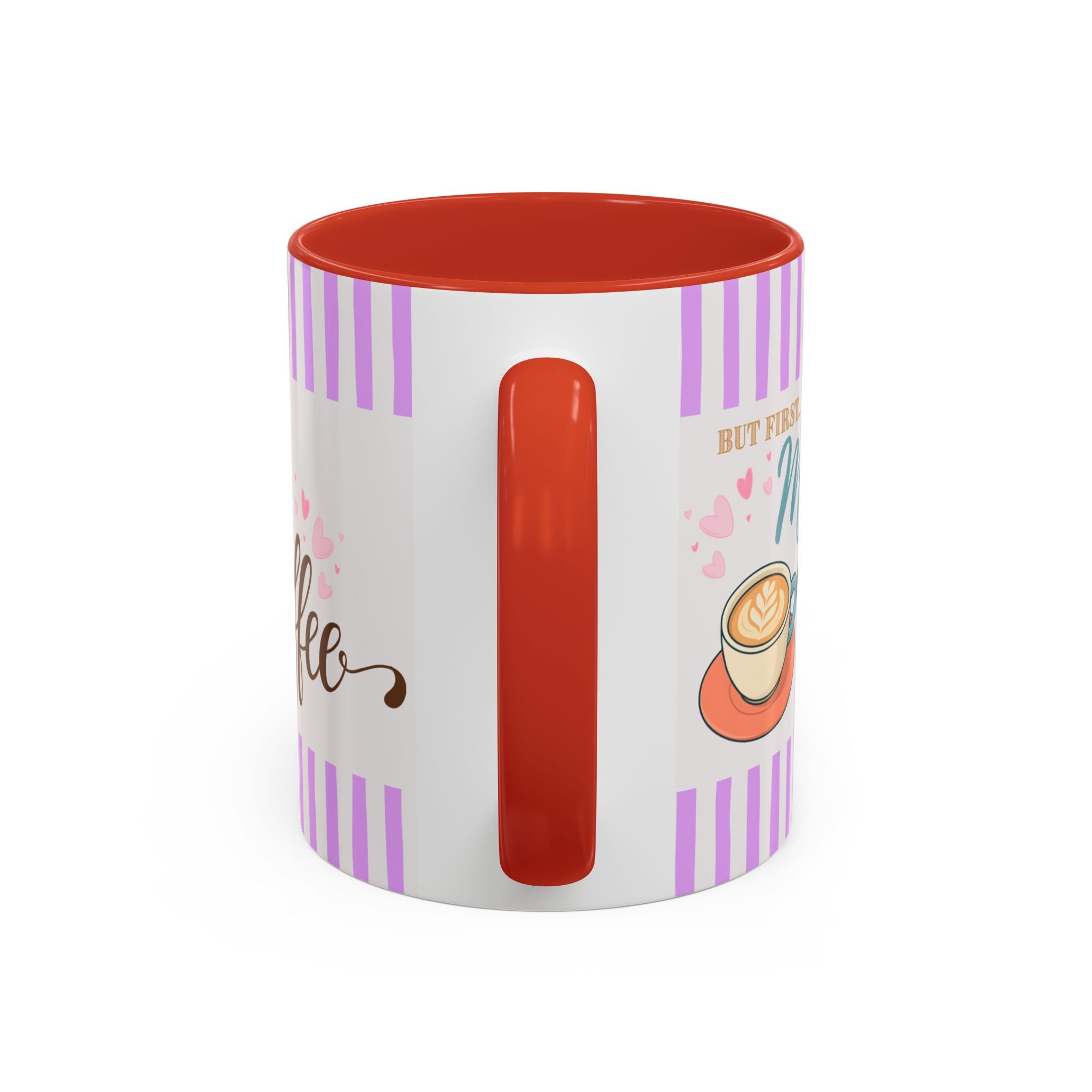 But First Mom Needs Coffee Accent Mug — Purple, 11/15 oz